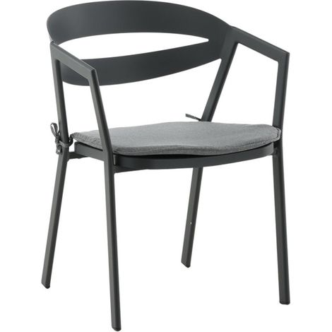 Chaise de Jardin Design "Split" 76cm Noir (1/5)
