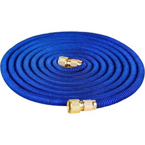 Tuyau arrosage extensible 5m, rétractable avec fixations métal, pour irrigation et nettoyage (1/5)