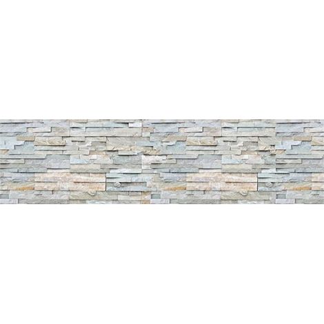 paraschizzi xl "grey stones" in pvc, 180x45 cm (1/3)