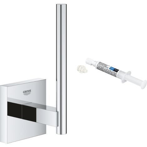Portarrollos GROHE Start Cube cromado + GROHE QuickGlue (1/2)