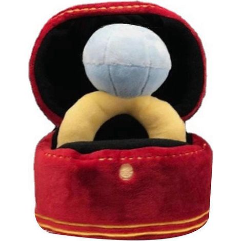 Ring Box Plush Toy Love Case Stuffed Pet Chew Toy-- (1/5)