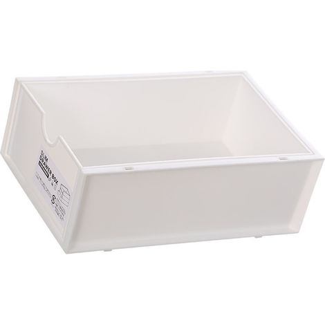 Boîte de rangement de bureau en plastique blanc, organisateur de maquillage et accessoires de bureau, boîte de rangement avec tiroir (1/5)