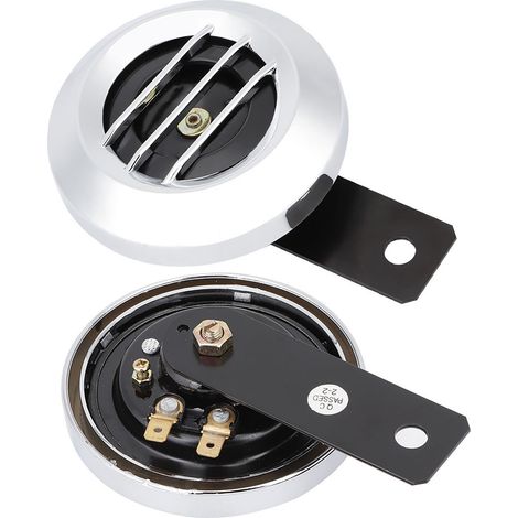 Universelle, wasserdichte 12V 110DB Motorradhupe, leistungsstarke runde elektrische Hupe für Roller, wasserdichte Signalhupe (1/5)