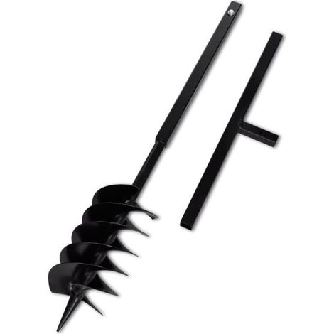 Tarière à terre vidaXL – 3 spirales, 150 mm – Pour plantation (1/5)