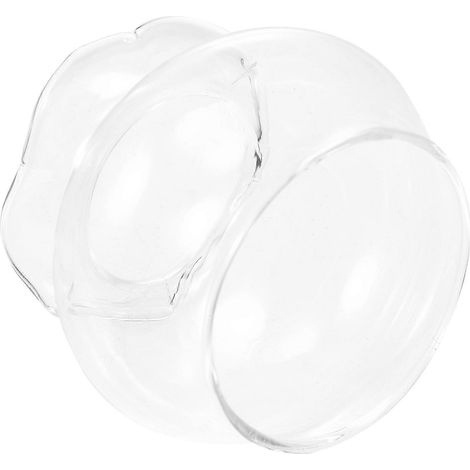 Couvercle de lampe à bougie en verre transparent compatible avec les lampes à huile pour une protection optimale. (1/5)