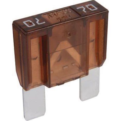Maxi-Flachsteckersicherung 32 V 1 x 70 A 29,7 x 33,9 mm braun