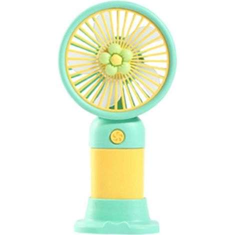 Support de téléphone portable 2 en 1 avec ventilateur intégré, offrant un flux d'air puissant et un support stable pour se rafraîchir en été et regarder des films. (1/5)