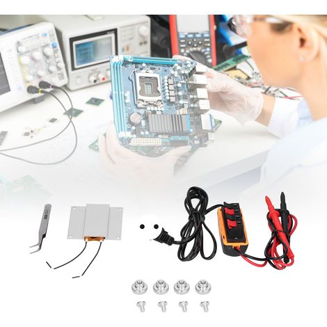 Station de soudage de puces LED avec plaque chauffante PTC 300 W pour la réparation de LED, bricolage et laboratoire (UE 220 V). (1/5)