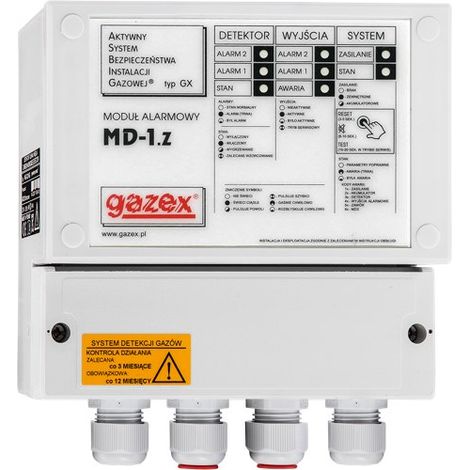 Módulo de control MD-1.Z, 1 entrada, alimentación de 230 V con respaldo automático (aprox. 1 hora).