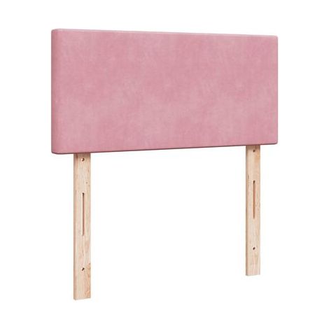 Sommier Snowco (avec matelas), motif roses, 90 × 190 cm, velours, velours doux et confortable, idéal chambre à coucher, style moderne, montage simple (1/5)