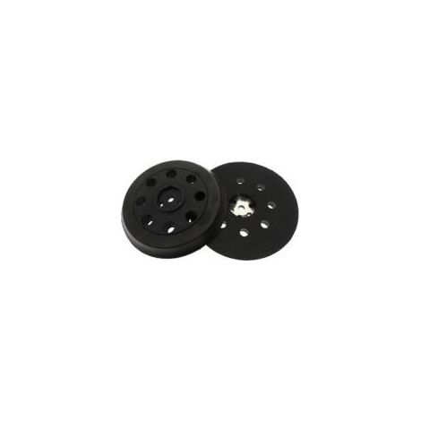 Plateau de ponçage dur compatible avec Bosch PEX 12, PEX 125 et PEX 400 A, Ø 125 mm, 8 trous plateau de ponçage, 1 pièce Crezuo (1/4)