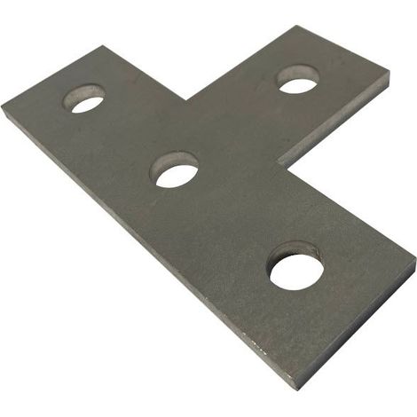 M12 - 4 Hole Flat Tee Bracket T316 Stainless Steel (As Unistrut / Oglaend)