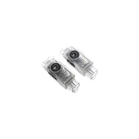 Set di 2 faretti LED decorativi per portiere auto (compatibili con Audi A6L, Q5, Q3, A3, A5, A7, A8, A4L, S4, S5 e S6).-Crezuo