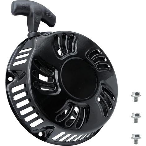 Lanceur de Démarrage pour Predator 420cc Honda GX340 GX390 11-13HP Générateur 6500-9500W Champion Duromax Loncin Recoil Starter Noir