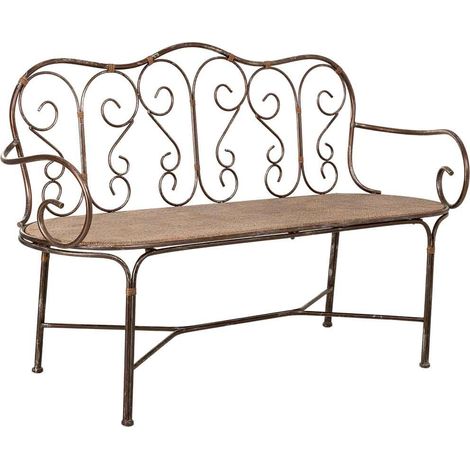 Banco de metal 146.69x55.25x45.09/89.54h cm (1/5)