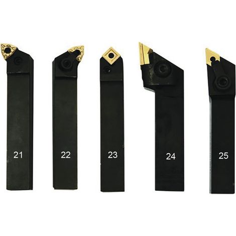 Jeu d'outils de tour 16mm 5 pcs Optimum DBS0516 (1/2)