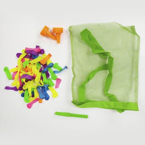 Wasserbomben Set Outdoor Toys mit Abfülleinrichtung 120 Stück und Transporttasche
