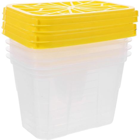 de 4 boîtes absorbant l humidité en plastique réutilisables