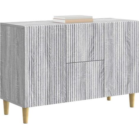 Buffet Bas de Cuisine en Bois d'Ingénierie, Couleur Pin, 89 x 34,5 x 60 cm, Meuble de Rangement Moderne pour Salon et Salle à Manger (1/5)