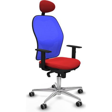Sedia Ufficio con Poggiatesta Jorquera Piqueras y Crespo 1D086G1 Rosso (1/5)
