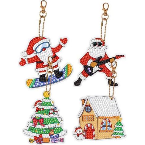 Calendrier de l'Avent - Enfants - 2022 - 24 Porte-clés - Décoration de Noël - Surprise (1/4)