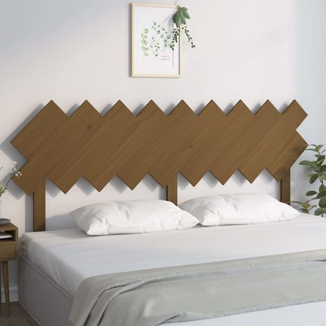Tête de lit Résistante et économique, Panneau de lit, Marron miel 178x3x80,5 cm Bois massif de pin OIB9969E (1/5)