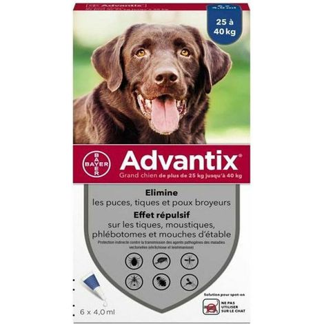 Advantix Antiparasitenpipetten für große Hunde 25-40 kg