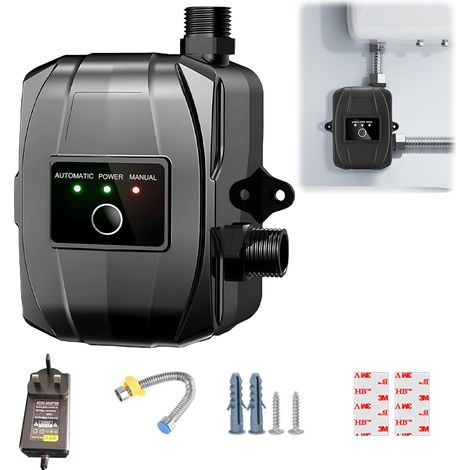 Pompe d'augmentation de pression 24 V automatique Pompe d'augmentation de l'eau domestique mini pompe de douche chaude et froide pour l'eau du robinet,salle de (1/5)