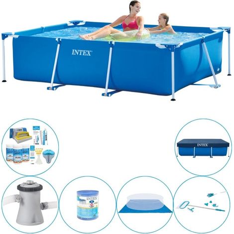 Intex Piscine Tubulaire Rectangulaire - 220x150x60 cm - 6-pièces S20006 (1/5)