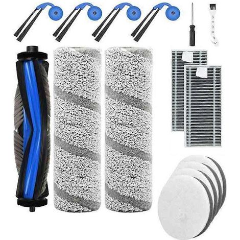 Filtre pour aspirateur brosse pour aspirateur Filtre de brosse pour aspirateur filtre de 15PCS Ecovacs Deebot X11 OmniCyclone Robot Aspirateur de remplacement Main Side Brosse Roller Serpillière Filtr (1/5)
