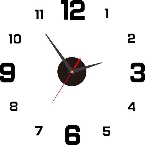 Reloj De Pared Digital - 40 Cm De Diametro - Silencioso Con Iluminacion - Para Salon Y Dormitorio - Unidad (1/5)
