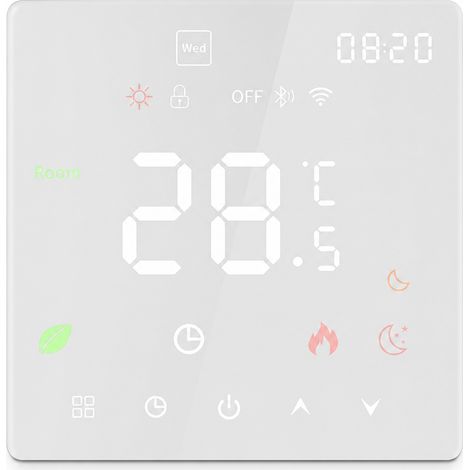 Thermostat WiFi pour Chauffage au Sol Électrique, 16 A, K6 Blanc (1/5)