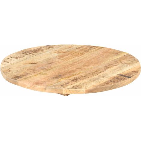Maison Exclusive - Dessus de table Bois de manguier solide Rond 25-27 mm 60 cm (1/5)