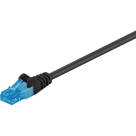Goobay 55405 cable de red Negro 0,5 m Cat6a U/UTP (UTP)