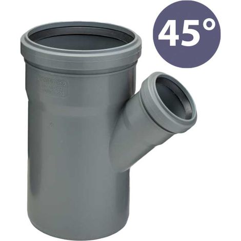 BRAGA RIDOTTA 45° A INNESTO Ø75 x Ø40 - L.125 mm