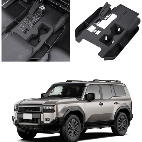 Silicone Car Centre Console for Toyota Land Cruiser Prado LC250 2024-2025, Silicone Protective Pad, Car Interior Accessories, Black (1/4)