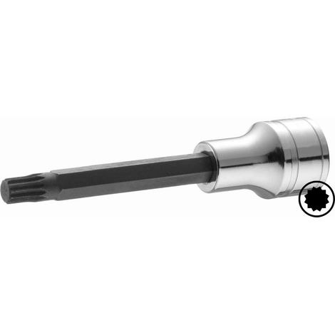 PUNTA XZN M12 LARGA CON ENTRADA 1/2", ACERO CROMO VANADIO - 5481