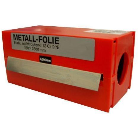 vogel-465700-rollo fleje calibrado 2.5 m x 150 mm inox (espesor 0,7 mm)