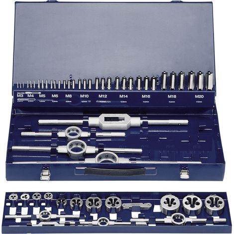 Gewindeschneidwerkzeug Exact 10723 HSS metrisch M3-M20