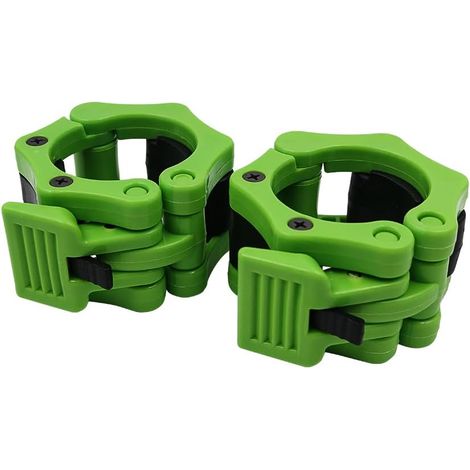POFET Lot de 2 pinces pour haltères olympiques, colliers pour haltères à libération rapide clip pour barre de verrouillage antidérapant, pince pour barre de poids de 2 pouces pour entra (1/5)