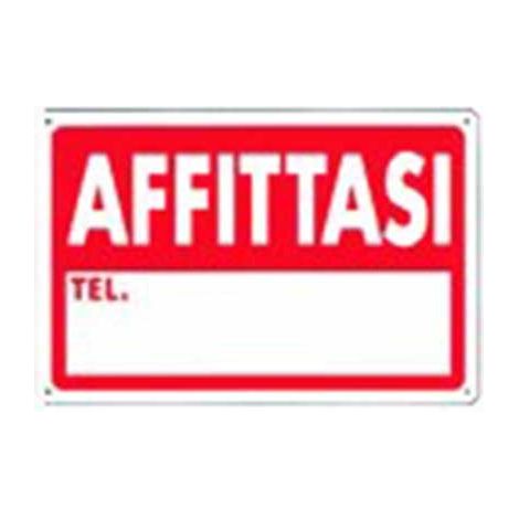 Cartello affittasi cm 20X30 (1/2)