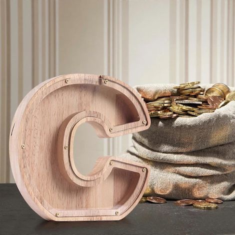 Personalisierte Spardose aus Holz – Personalisierte Weihnachtsdekoration (1/4)