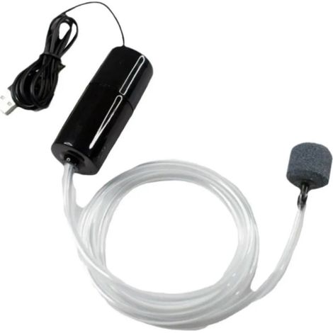 Mini-Sauerstoffpumpe mit leisem USB-Anschluss für Aquarien, wiederaufladbar, für die Fischzucht, Sauerstoffanreicherung für Goldfischaquarien (1/5)