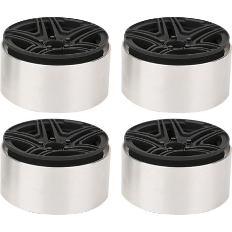 Satz mit 4 Radnaben aus Aluminiumlegierung (2,2 Zoll), kompatibel mit 1/10 RC-Cars SCX10 III/TRX4/G500 (schwarz). (1/5)