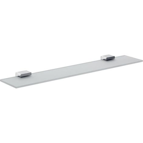 Range de rangement LOFT en verre cristal satiné, 600 mm chromé