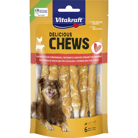Vitakraft DeliChews Kaurollen Huhn 6 Stück (1/3)