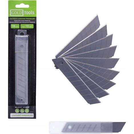 Cuchillas desmontables de 18 mm PREMIUM SK5 (juego de 10) (1/5)