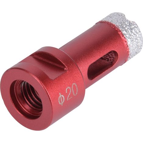 Scie cloche diamantée pour meuleuses d'angle M14, adaptée au marbre et aux carreaux de céramique, 20 mm (1/5)