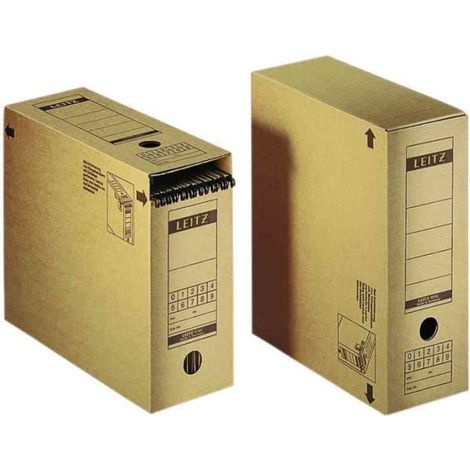 Boîte À Archives - Carton Ondulé - Rabat De Fermeture - Pour Format A4 - Lot De 10 Pièces