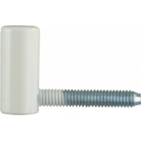 Fiche femelle CF030 tige de 7 x 40 mm pour menuiserie PVC - 15 mm - blanc (RAL 9010) - OTLAV (1/4)